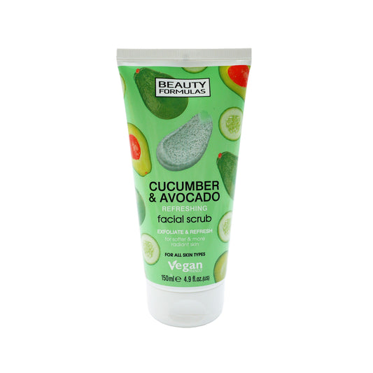 BEAUTY FORMULAS CUCU & AVOC F/SCRUB 150ML [TUBE]