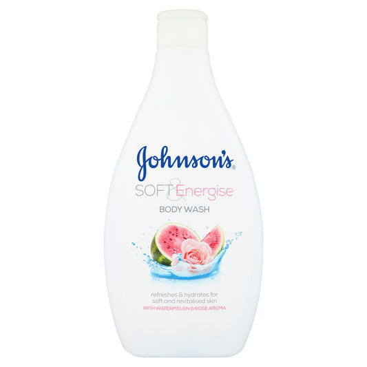J&J BODYWASH 400ML SOFT & ENERGISE - WATERMELON & ROSE