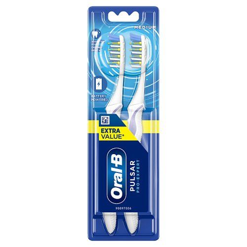 ORAL B PULSAR PRO-EXP MANUAL T/B WITH BATTERY TWIN