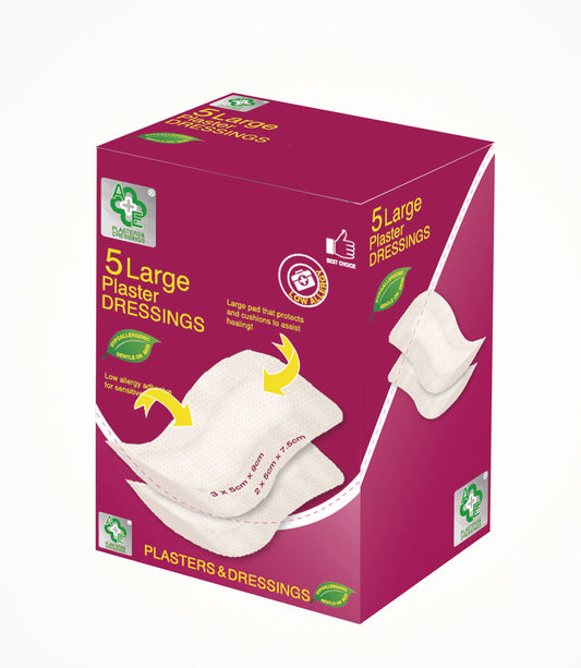A&E LARGE PLASTER DRESSINGS  01/27