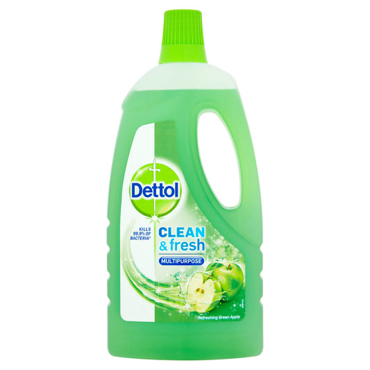 DETTOL FLOOR CLEANER 1LTR CLEAN & FRESH GREEN APPLE