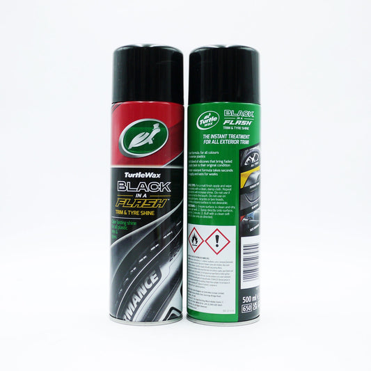 TURTLE WAX BLACK IN A FLASH TRIM&TYRE WAX