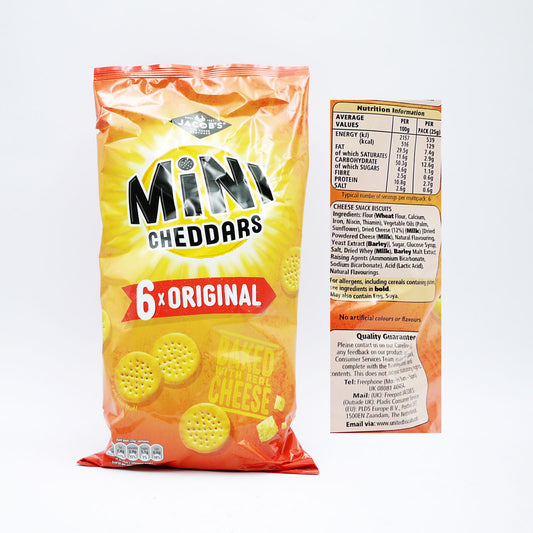 JACOBS MINI CHEDDARS ORIGINAL 6PK  23/10/25