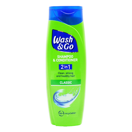 WASH & GO SHAMPOO 2 IN 1 400ML CLASSIC (UK/IT)