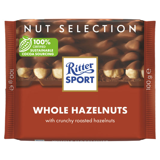 RITTER SPORT WHOLE HAZELNUTS  07/02/26