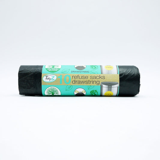 TIDYZ DRAWSTRING BIN LINER SUPER STRONG 100L B1528