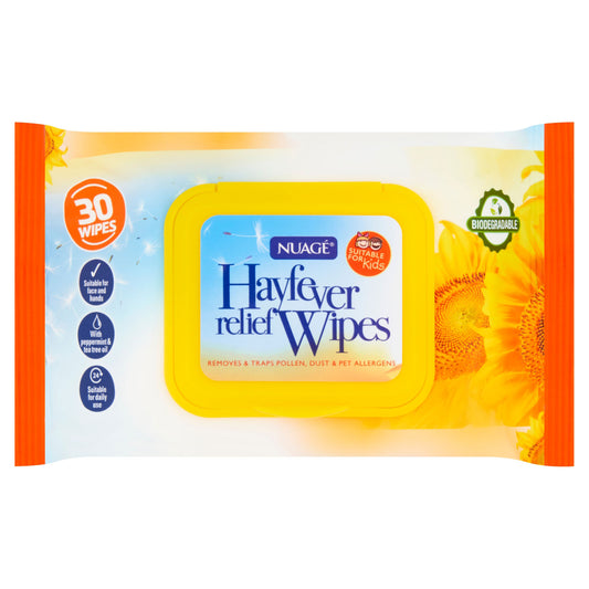 NUAGE HAYFEVER RELIEF WIPES  02/27