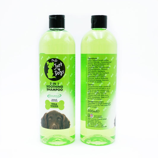 JUST 4 DOGS SHAMPOO 2IN1 SOOTHING TEA TREE