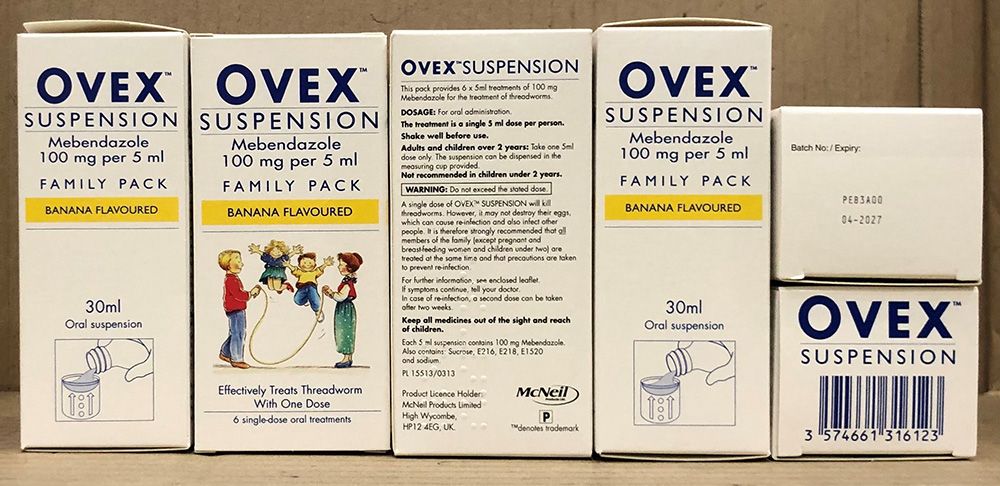 OVEX SUSPENSION LIQUID FAMILY PACK BANANA 30ML