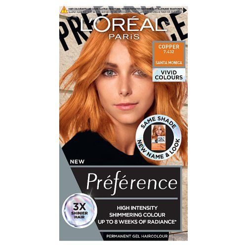 L'OREAL PREFERENCE VIVIDS COPPER 7.43