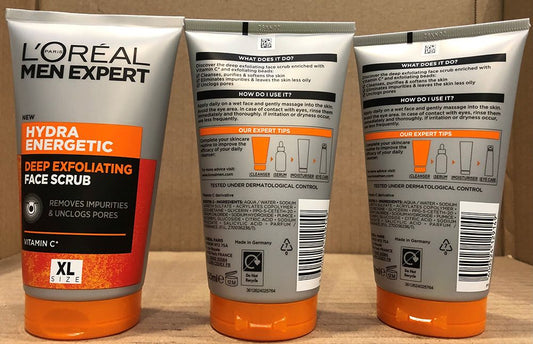 L'OREAL MEN EXPERT HYDRA ENERGETIC SCRUB 150ML