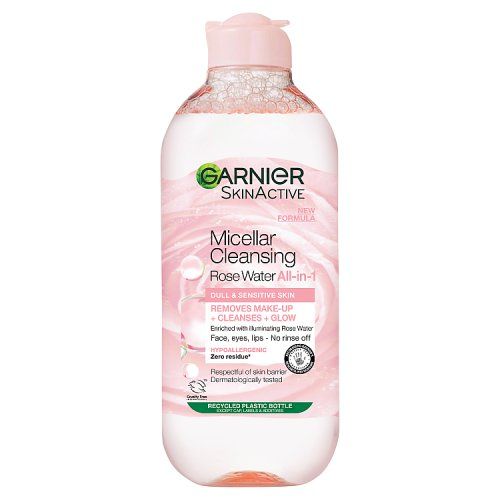 GARNIER MICELLAR WATER 400ML ROSE CLEANSE & GLOW