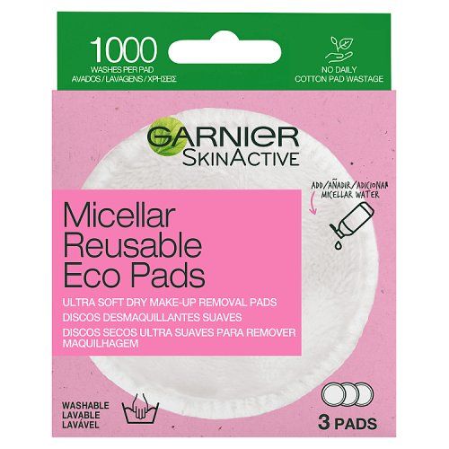 GARNIER MICELLAR REUSABLE ECO PADS X 3