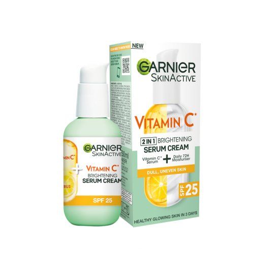GARNIER NATURALS VITAMIN C 50ML CREAM BRIGHTENING SERUM SPF25