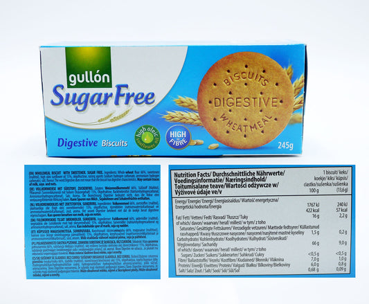 GULLON BISCUITS SUGAR FREE DIGESTIVE 10/05/26