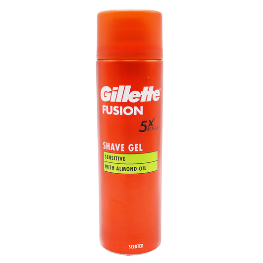 GILLETTE SHAVE GEL 200ML FUSION5 SENSITIVE