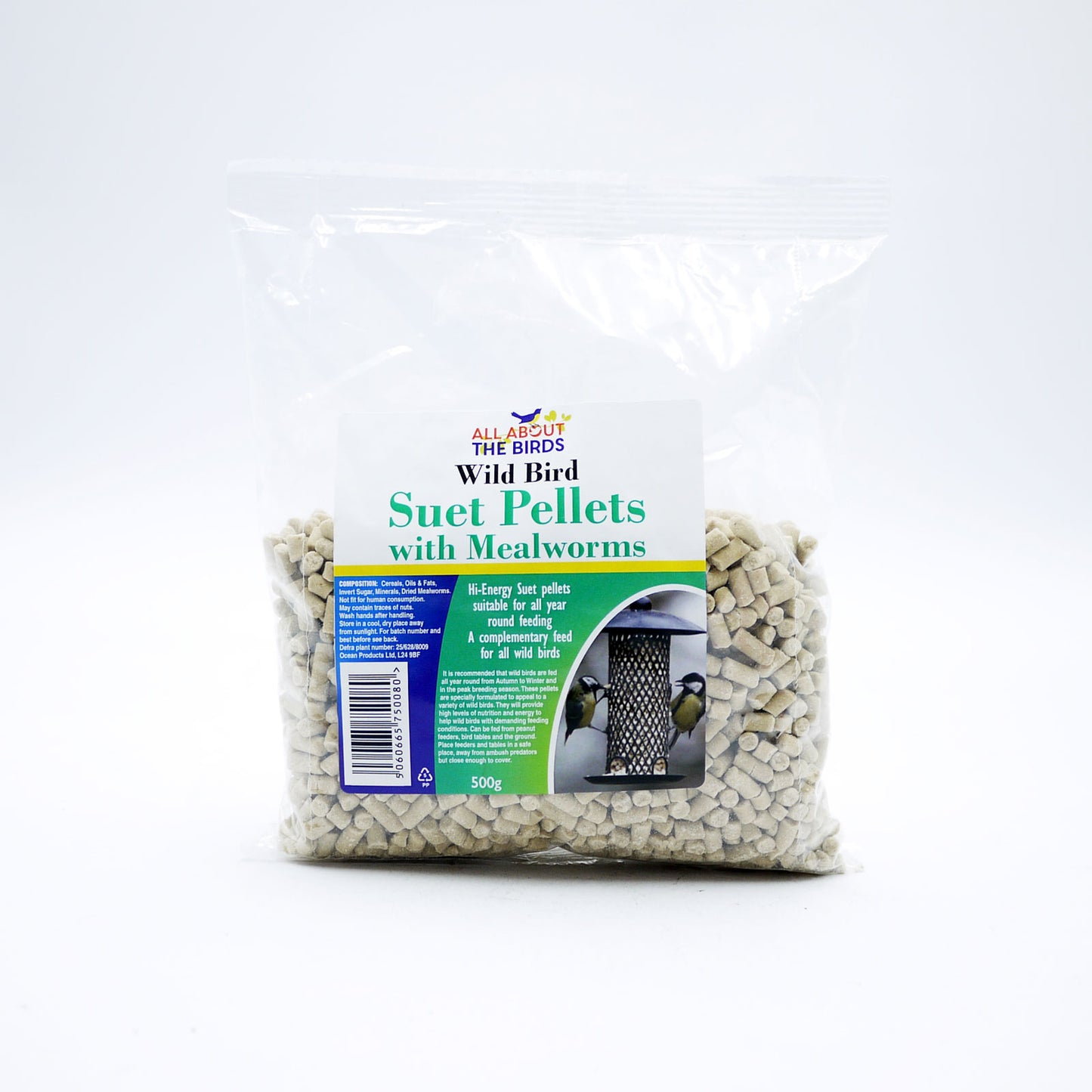 WILD BIRD SUET PELLETS MEALWORM 04/26