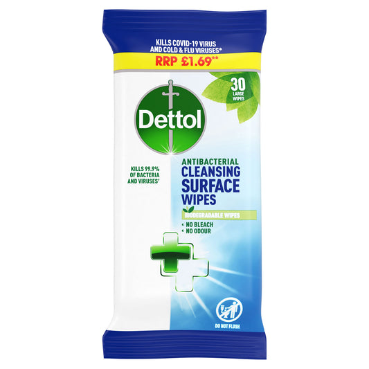 DETTOL SURFACE WIPES PM £1.69 (C) 31/07/25