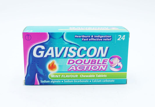 GAVISCON DOUBLE ACTION TABLETS MINT  01/08/26