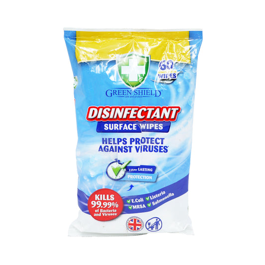 GREENSHIELD WIPE DISINFECTANT S/F LEMON 08/27