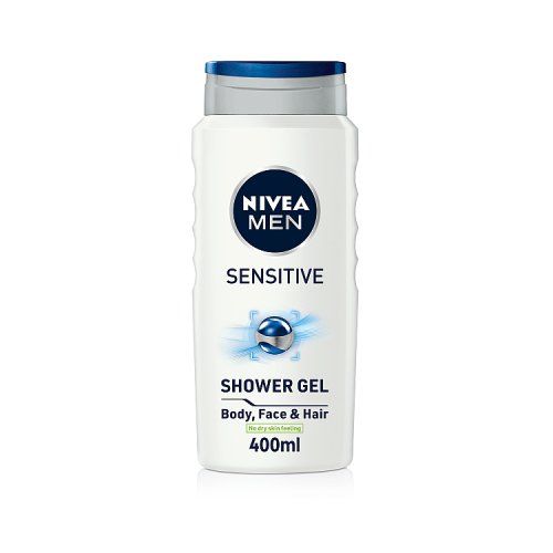 NIVEA SHOWER GEL 400ML FOR MEN SENSITIVE