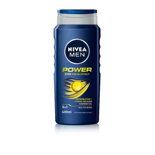 NIVEA SHOWER GEL 400ML FOR MEN POWER REFRESH