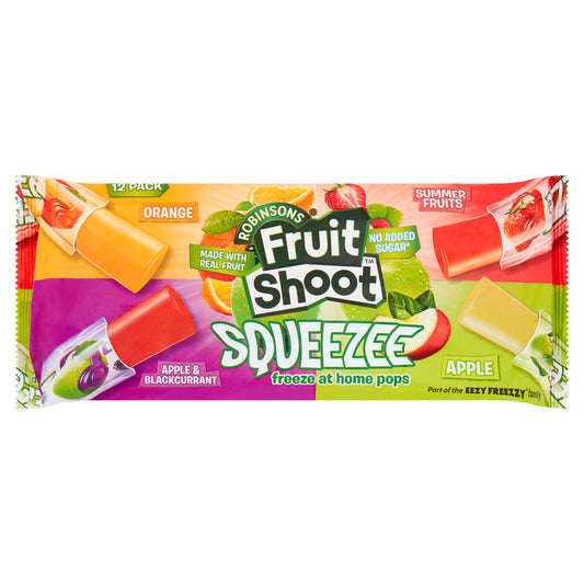 FRUIT SHOOT SQUEEZEE ICE POPS PK12  21/12/25