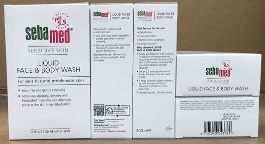 SEBAMED LIQUID FACE & BODY WASH 200ML