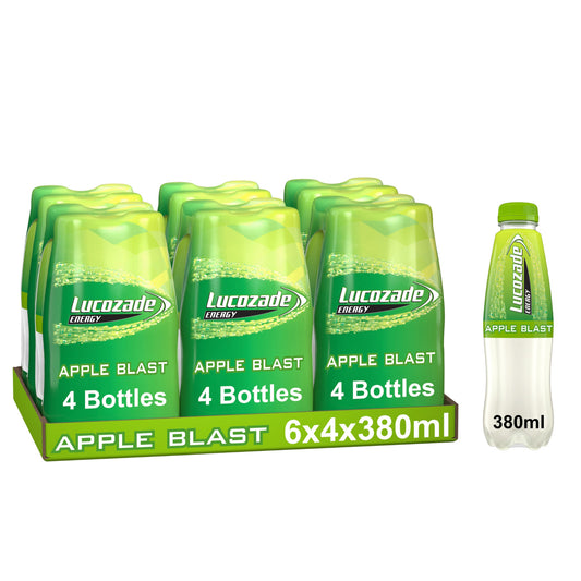 LUCOZADE ENERGY APPLE 4PK 08/25