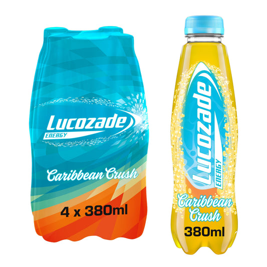 LUCOZADE ENERGY CARIBBEAN CRUSH 4PK  11/25