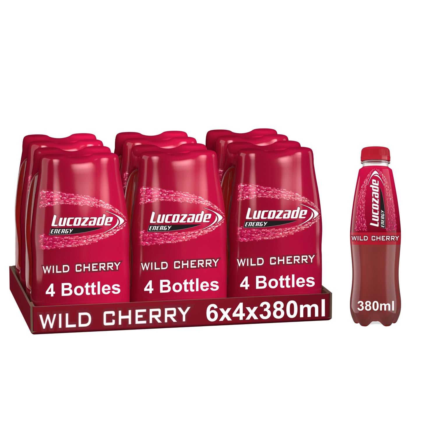 LUCOZADE ENERGY CHERRY 4PK  10/25