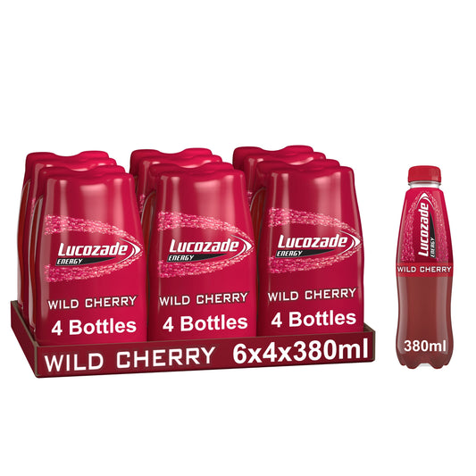 LUCOZADE ENERGY CHERRY 4PK  10/25