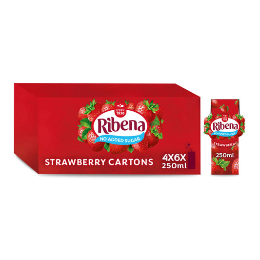 RIBENA STRAWBERRY 6PK 12/25