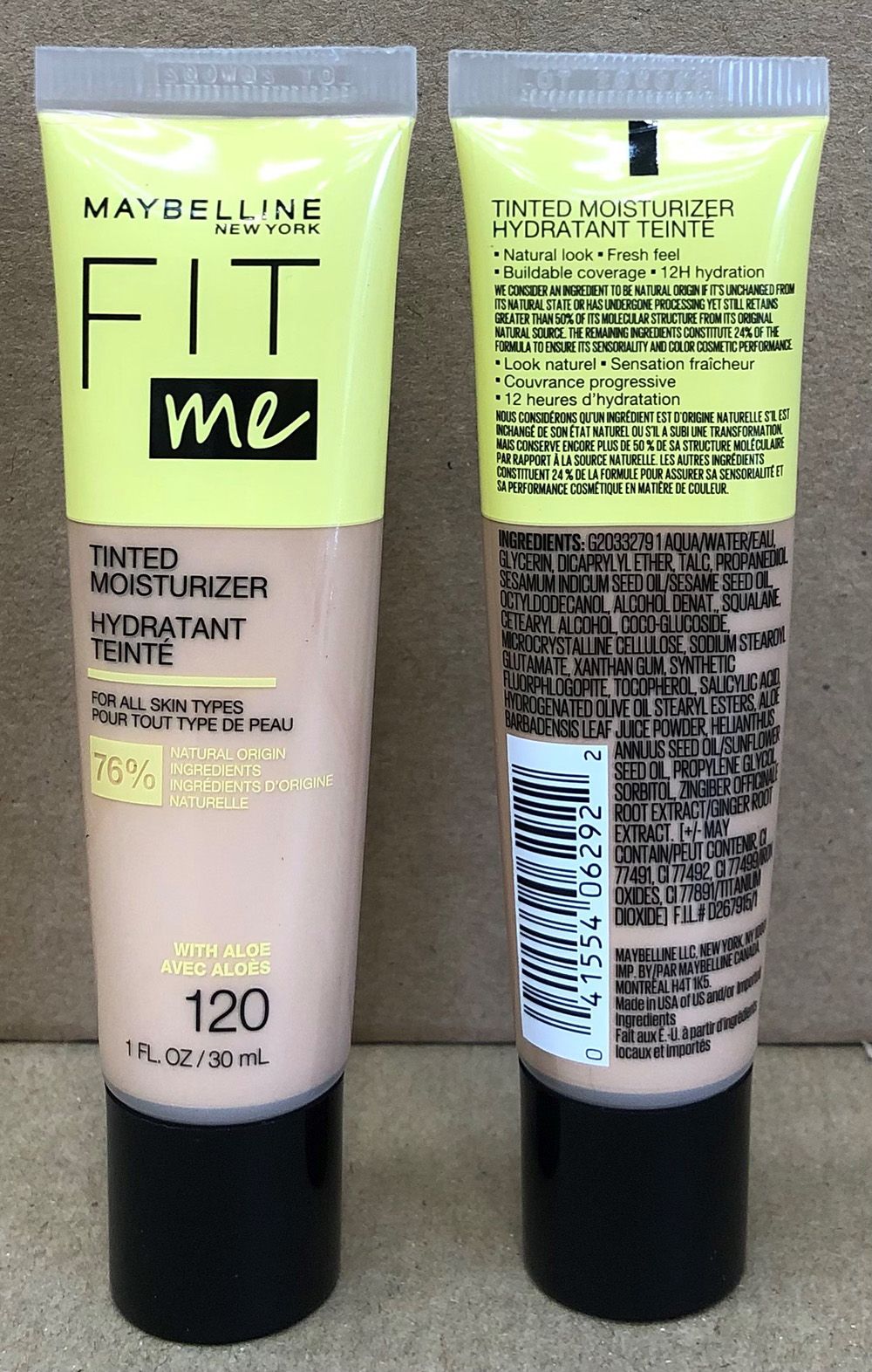 MAYBELLINE FIT ME TINTED MOISTURIZER 120 IVORY