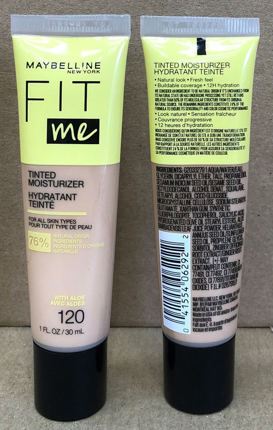 MAYBELLINE FIT ME TINTED MOISTURIZER 120 IVORY