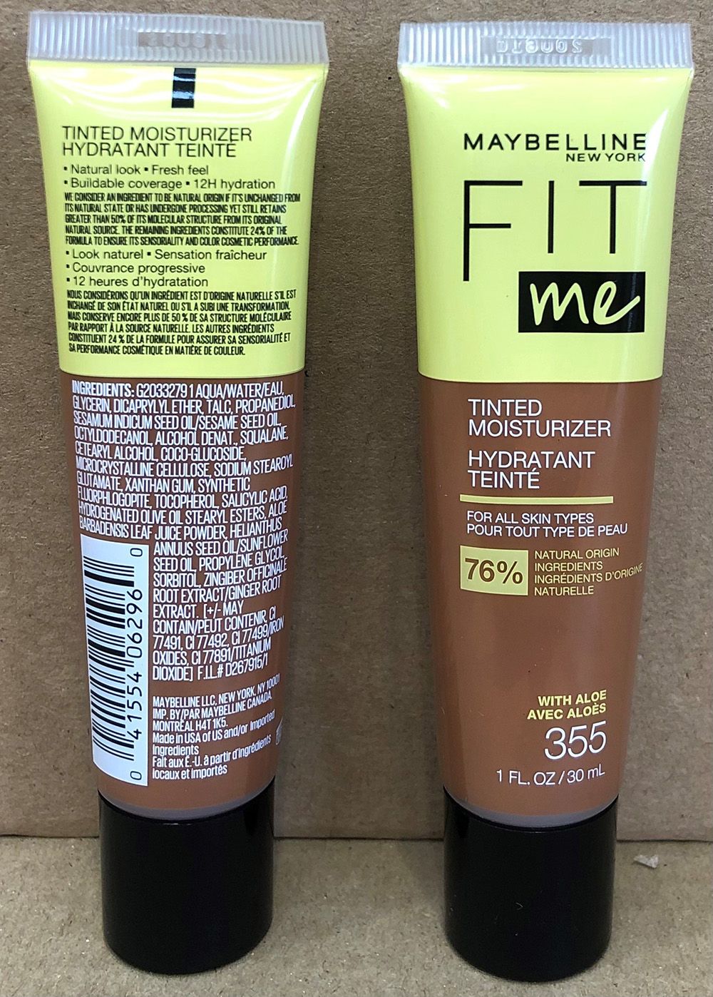 MAYBELLINE FIT ME TINTED MOISTURIZER 355 PECAN