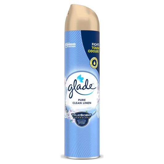 GLADE TRUE SCENT AEROSOL 300ML CLEAN LINEN