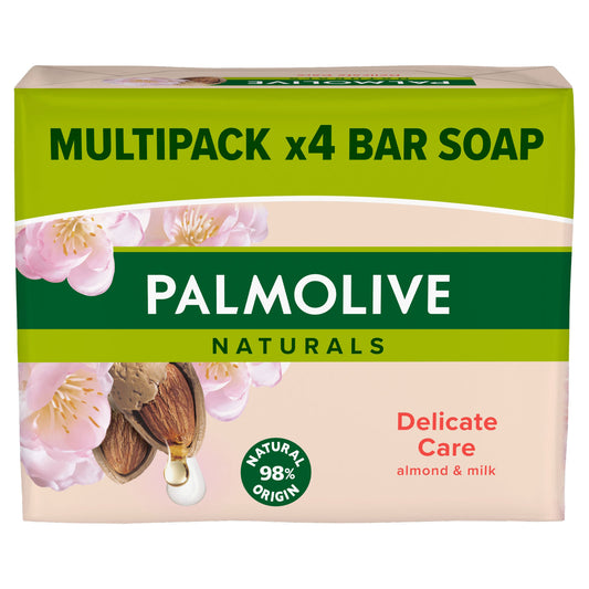 PALMOLIVE BAR SOAP 4X90GM ALMOND