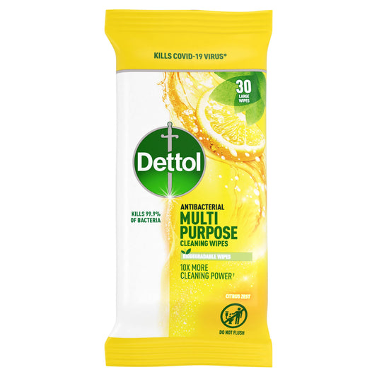 DETTOL MULTI SURFACE WIPES CITRUS 04/26