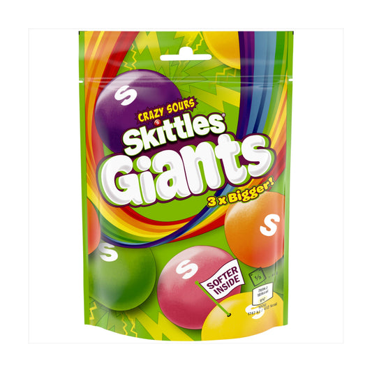 SKITTLES POUCH GIANTS SOURS 29/11/25(H)