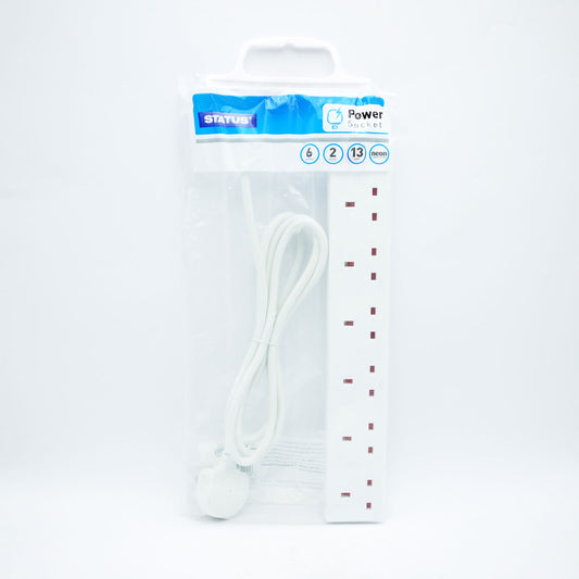 EXTENSION LEAD 6 GANG (R)