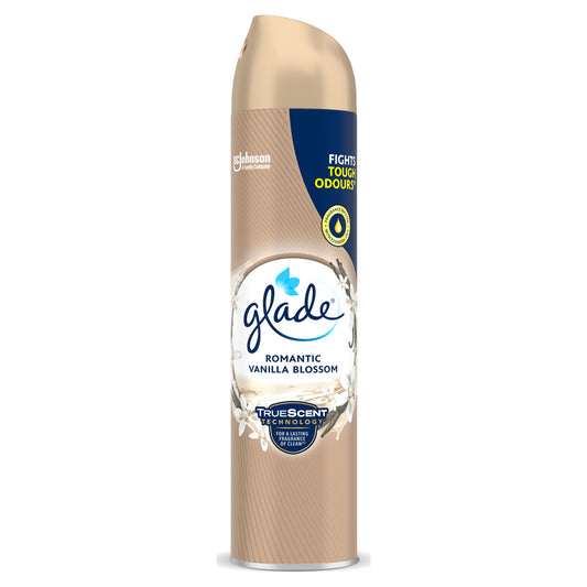 GLADE TRUE SCENT AEROSOL 300ML SHEER VANILLA