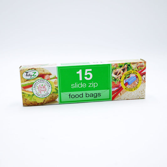 TIDYZ FOOD BAGSSLIDE ZIP B0374