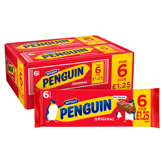 PENGUIN BISCUITS 6PK PM £1.25 27/09/25