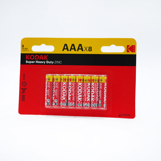 KODAK BATTERY SUPER HEAVY DUTY ZINC AAA 08/27 (R)