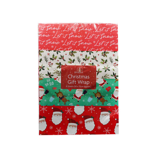 FESTIVE WONDERLAND XMAS FLAT WRAP (R)