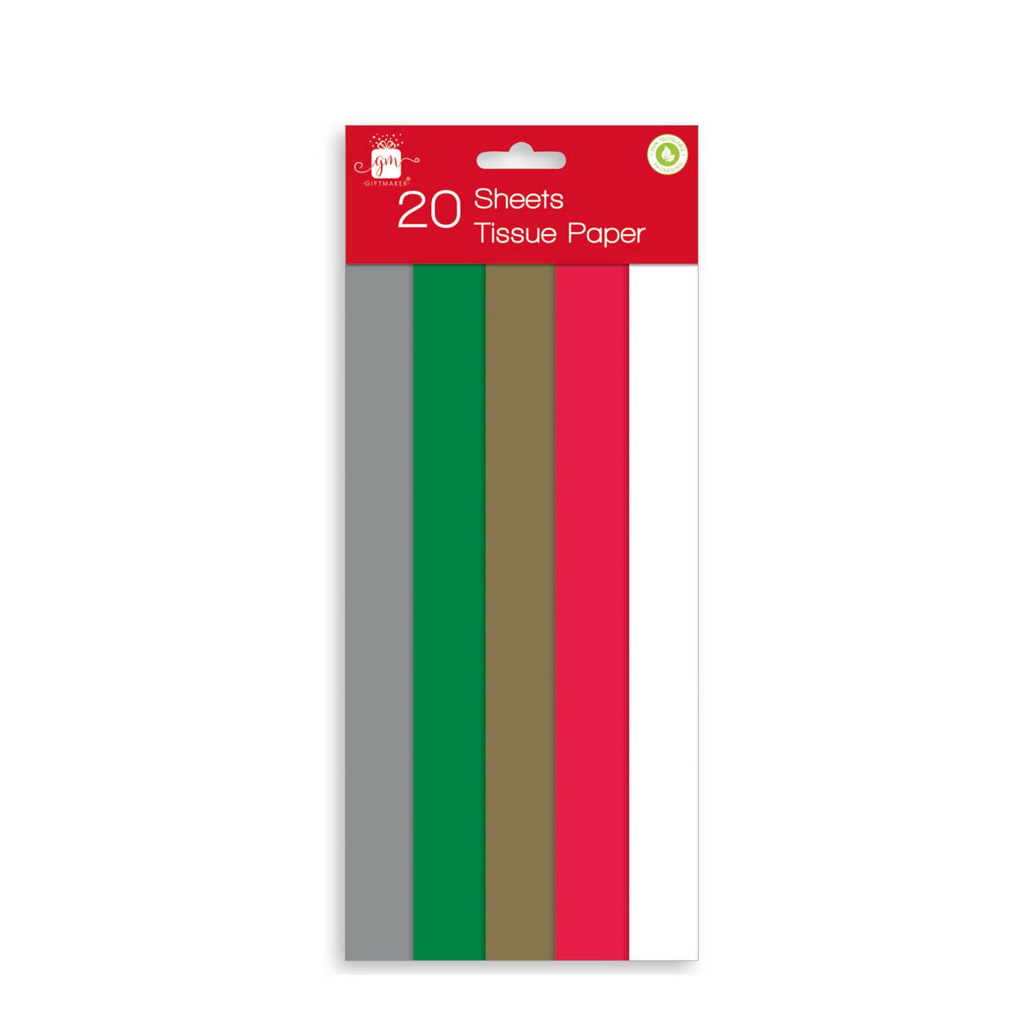 XMAS TISSUE PAPER 20 SHEETS ASST COLOURS (C)