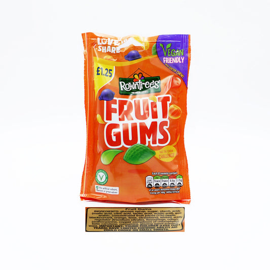 ROWNTREES FRUIT GUMS POUCH PM £1.25(VG)01/26