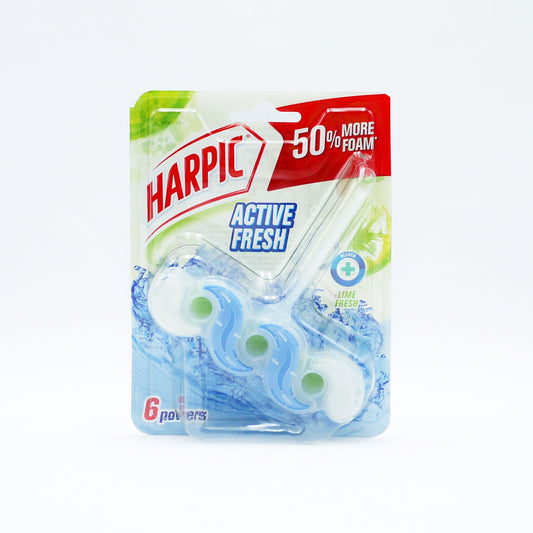 HARPIC POWER BLEACH 6 RIM BLOCK LIME FRESH (C)
