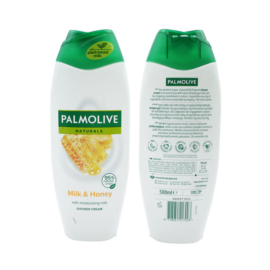 PALMOLIVE SHOWER GEL 500ML NATURALS MILK & HONEY